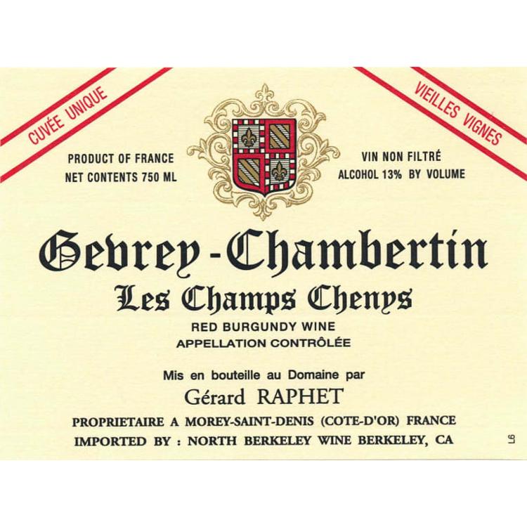 Domaine Gérard Raphet Gevrey-Chambertin ‘Champs Chenys’ ‘23