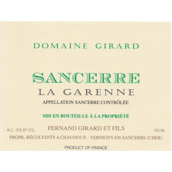 Domaine Girard Sancerre "La Garenne"