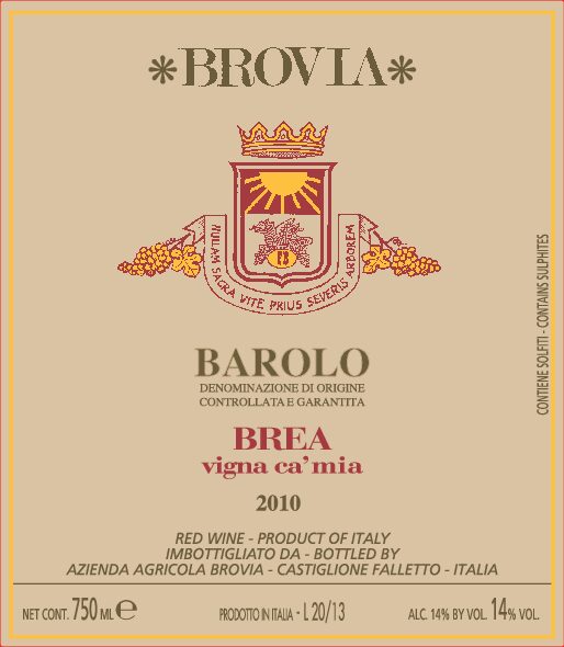 Brovia “Brea Vigna Ca’ Mia” Barolo (2019)