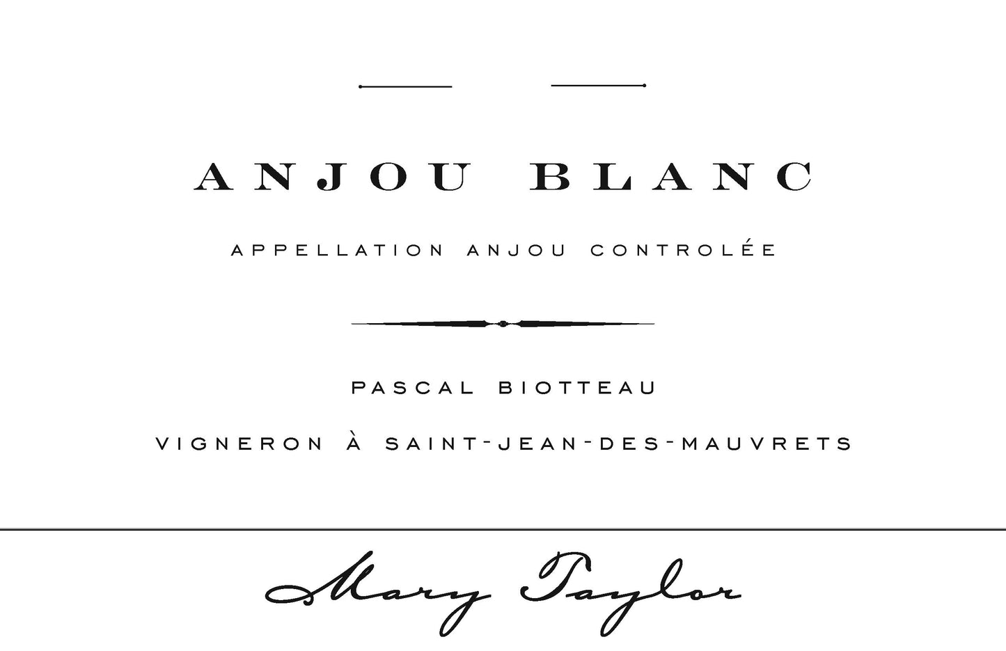 Mary Taylor Anjou Blanc (Pascal Biotteau)