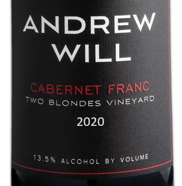 Andrew Will Winery "Two Blondes Vineyard" Cabernet Franc
