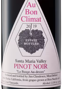 Au Bon Climat Pinot Noir "La Bauge Au-dessus" Santa Maria Valley
