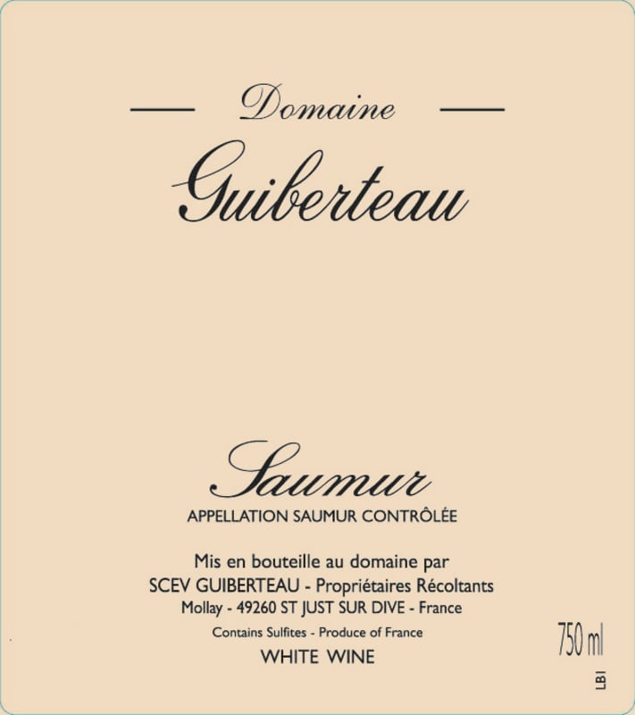 Domaine Guiberteau Saumur Blanc (1.5L)