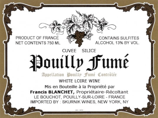 Domaine Francis Blanchet "Cuvée Silice" Pouilly Fumé