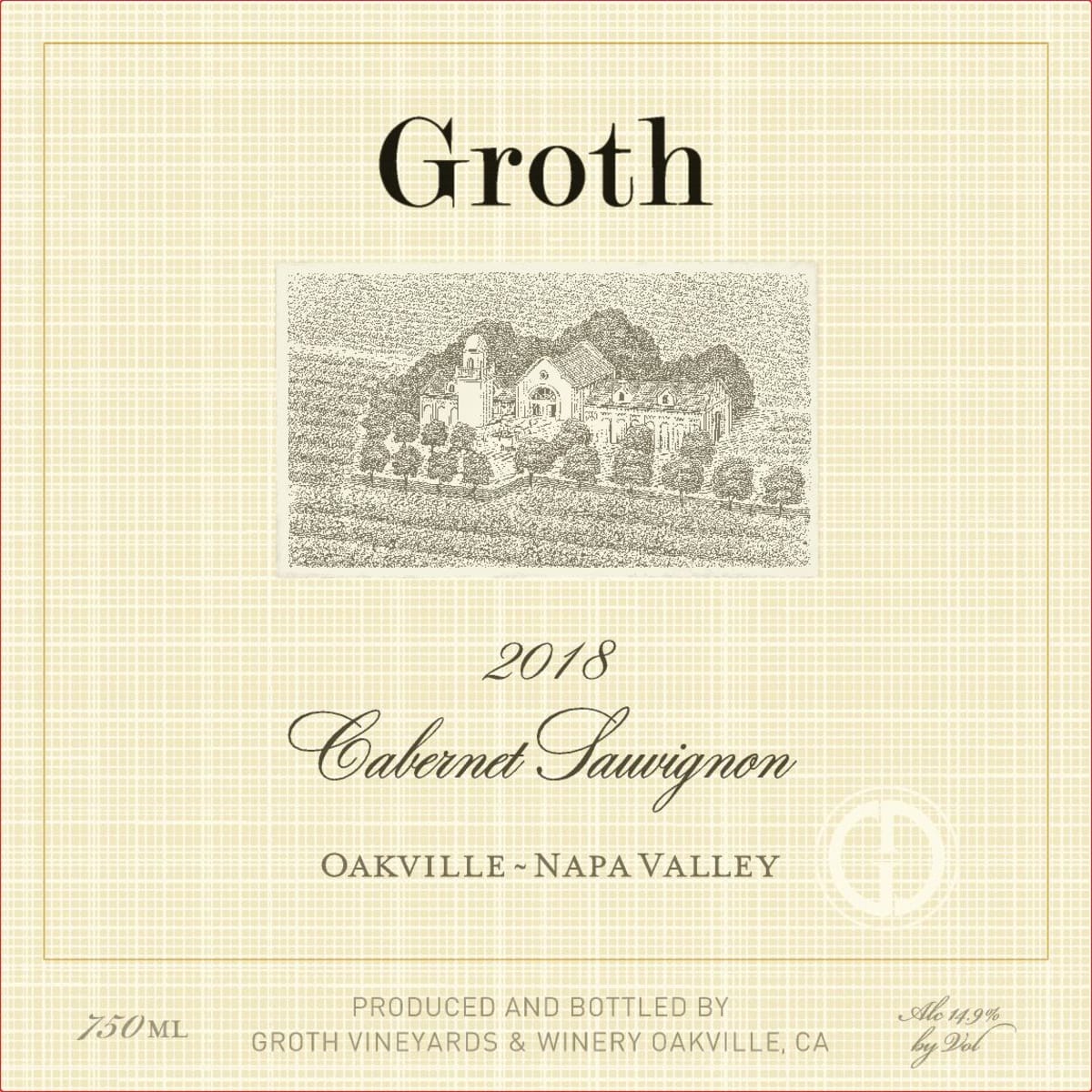 Groth Cabernet Sauvignon (2018) (1.5L Magnum Bottle)