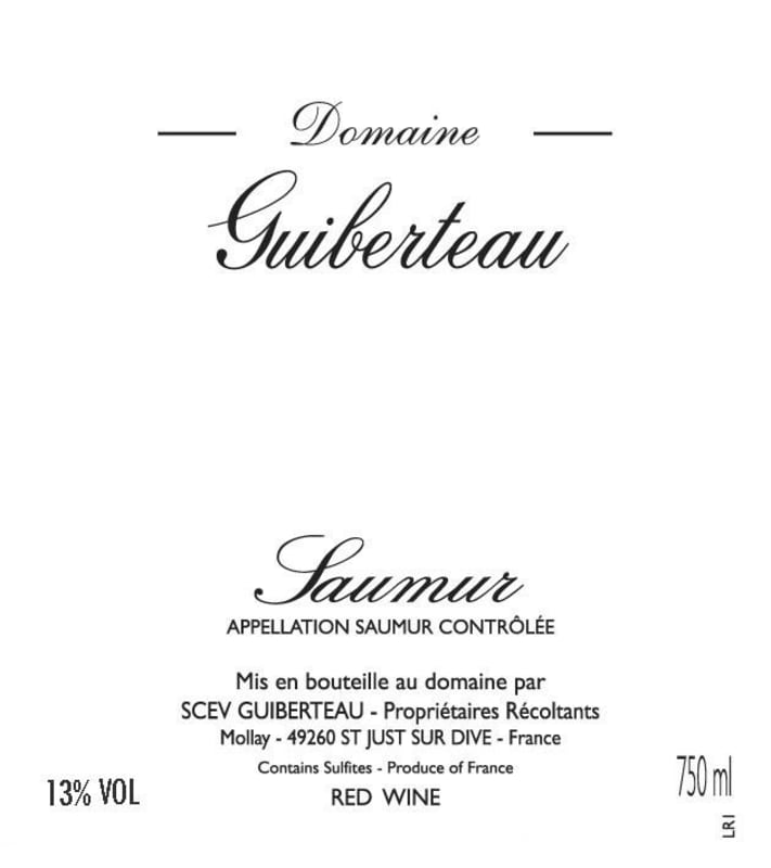 Domaine Guiberteau Saumur Rouge