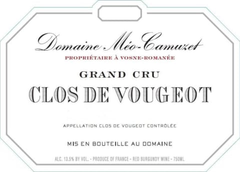 Domaine Méo-Camuzet Clos de Vougeot Grand Cru (2021)
