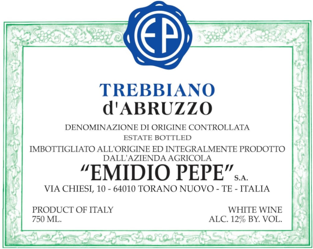 Emidio Pepe Trebbiano d'Abruzzo (2021)