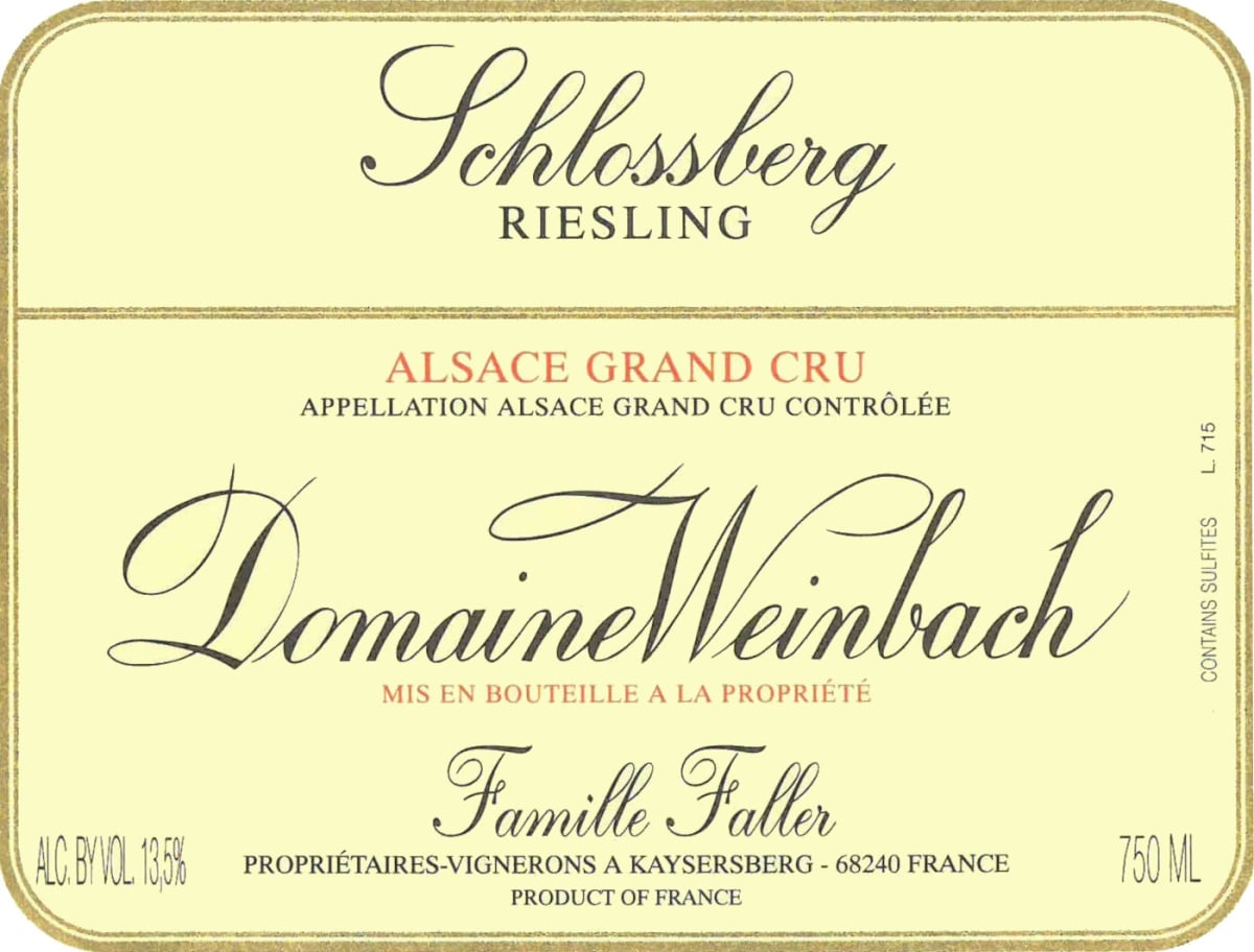 Domaine Weinbach Schlossberg Riesling Alsace Grand Cru (2022)