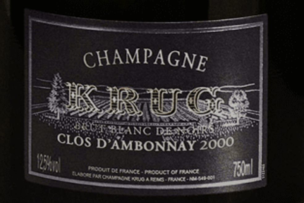 Krug Clos d'Ambonnay Blanc de Noirs Brut