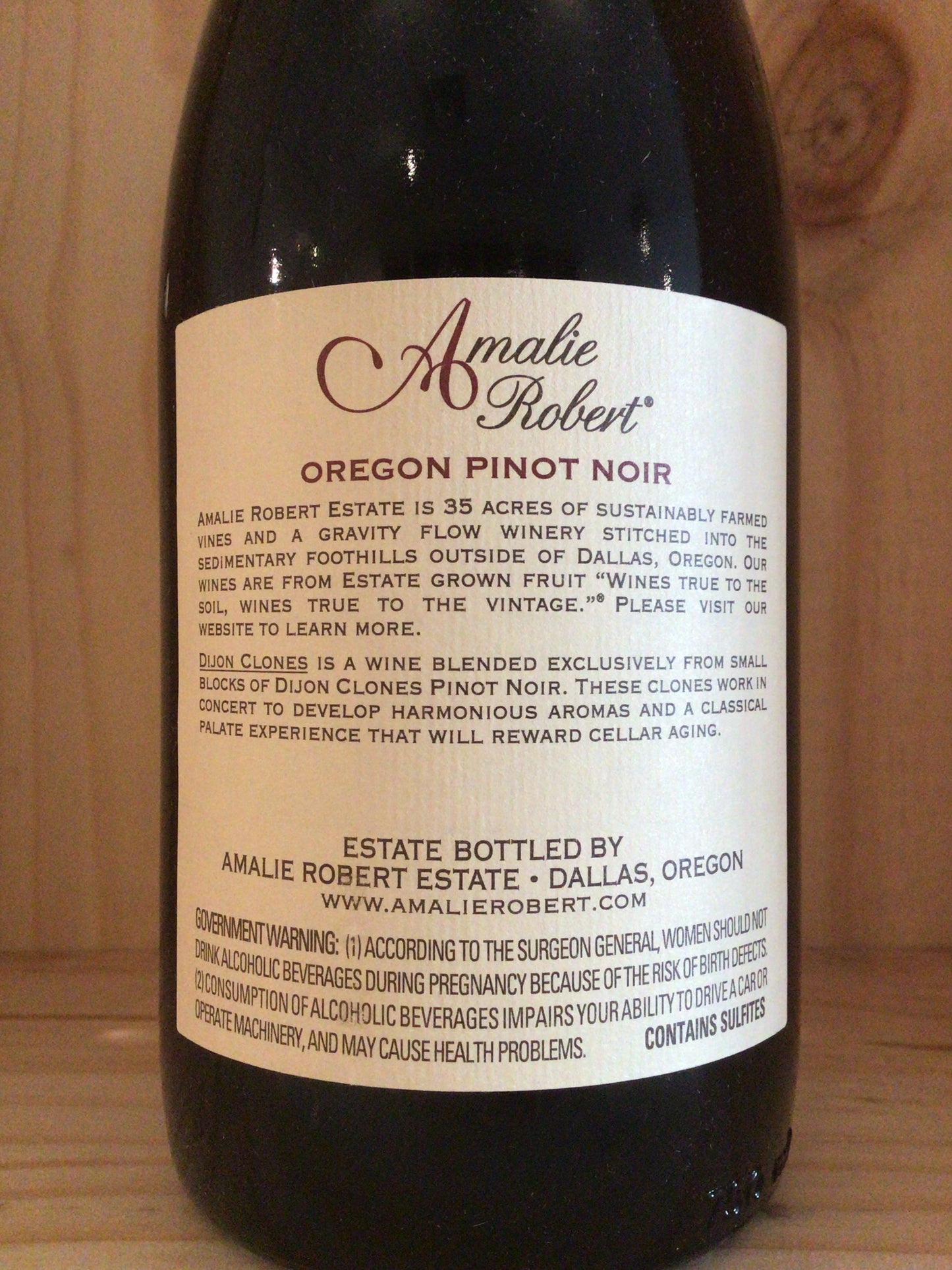 Amalie Robert "Dijon Clone" Pinot Noir (2010)