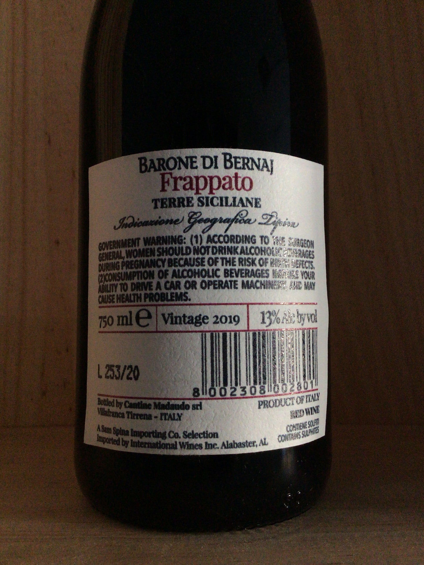 Barone di Bernaj Frappato (Sicily)