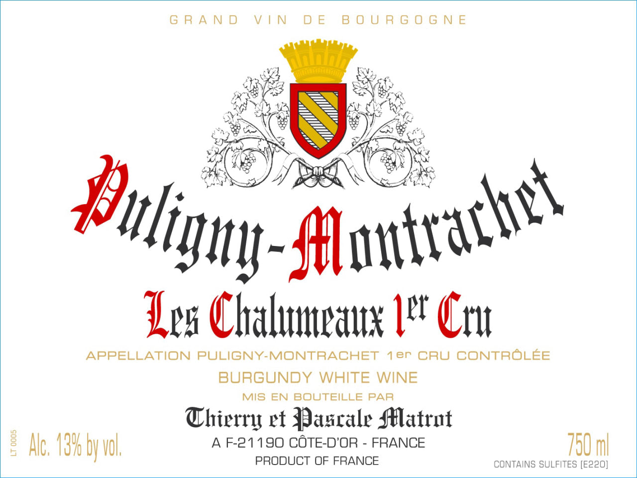 Domaine Matrot Puligny-Montrachet 1er Cru "Les Chalumeaux" (2020)