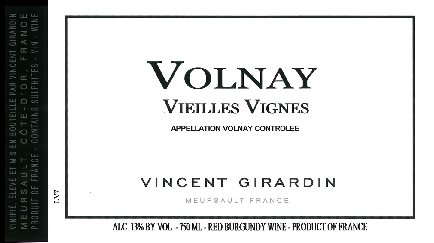 Vincent Girardin Volnay Rouge Vieilles Vignes