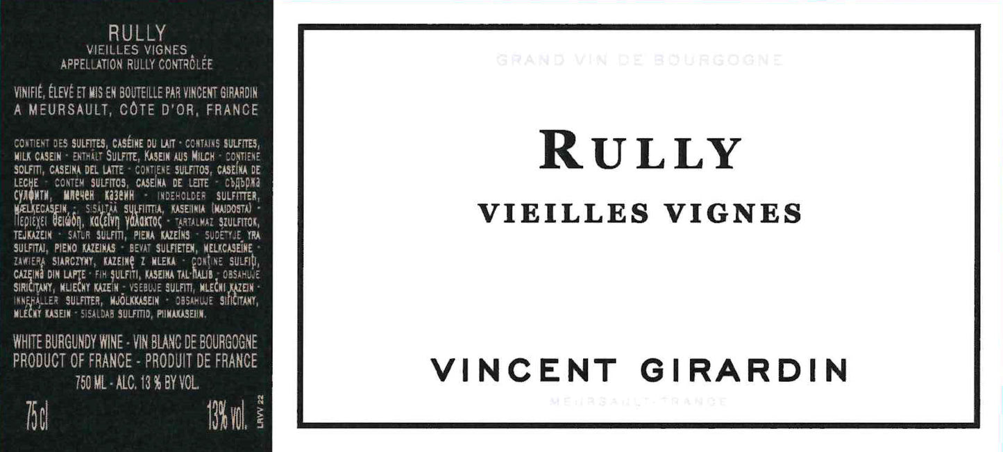 Vincent Girardin Rully Blanc Vieilles Vignes