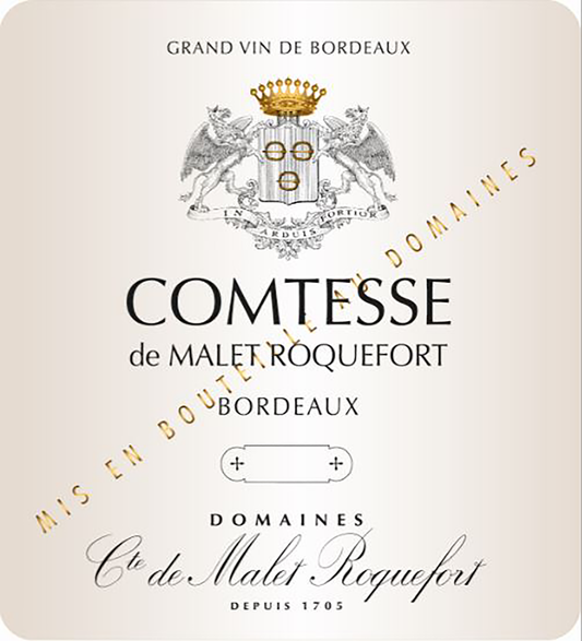 Comtesse de Malet Roquefort Bordeaux Blanc