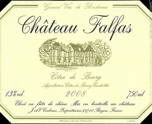 Château Falfas "Le Chevalier" Côtes de Bourg (2015)