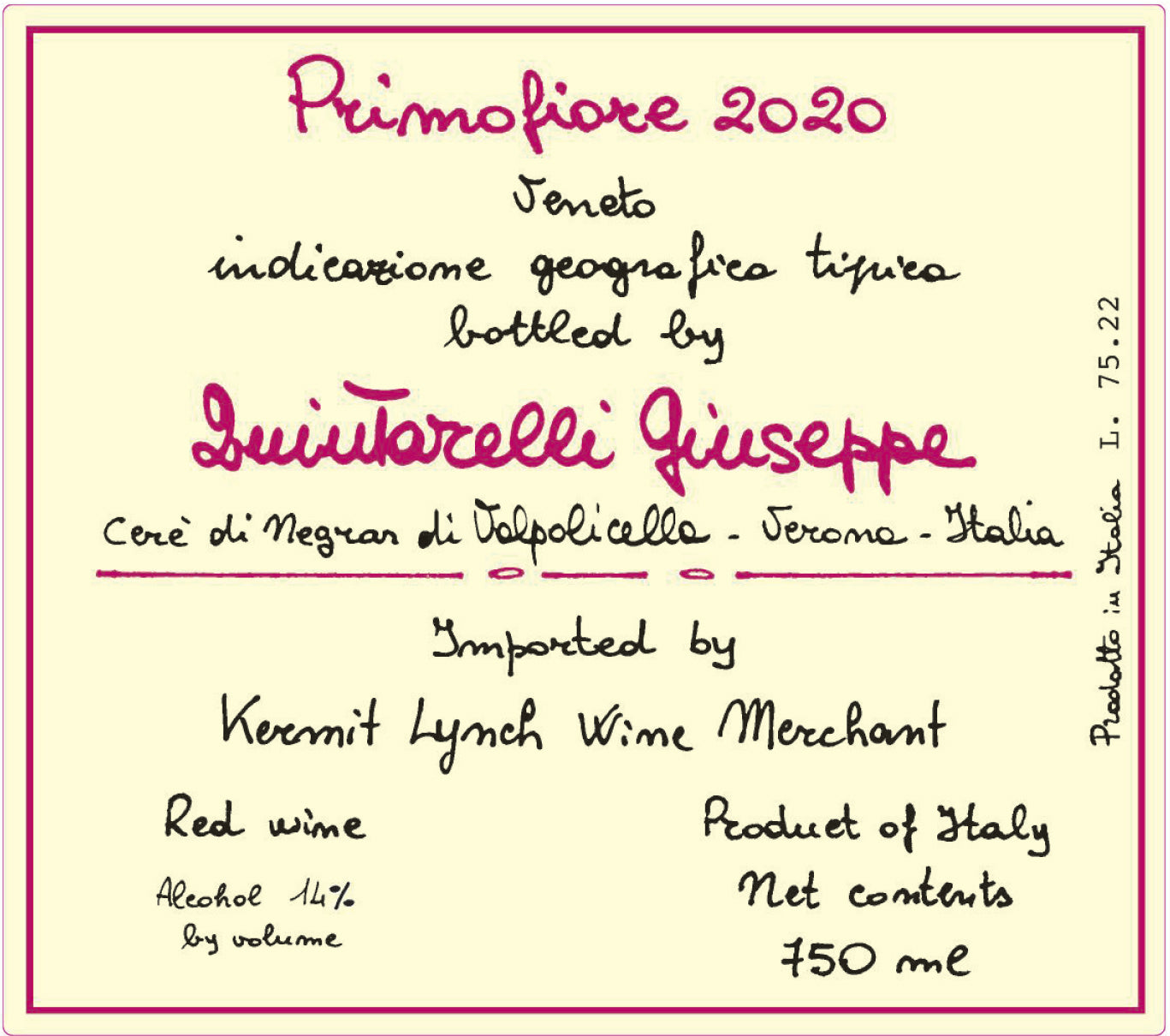 Giuseppe Quintarelli "Primofiore" IGT