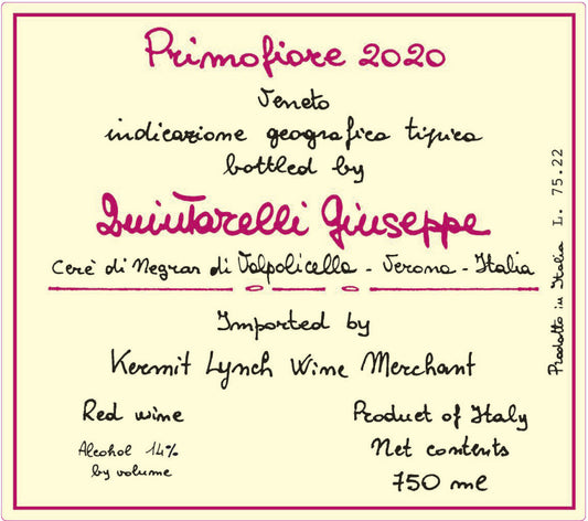 Giuseppe Quintarelli "Primofiore" IGT