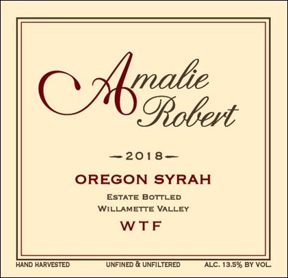 Amalie Robert Waft The Fruit "WTF" Syrah (2018)
