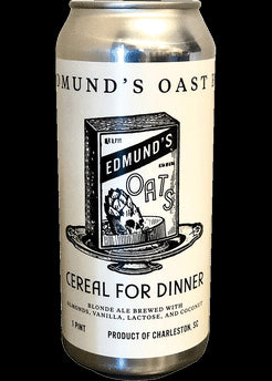 Cereal for Dinner | Blonde Ale by Edmund's Oast | 16oz | South Carolina