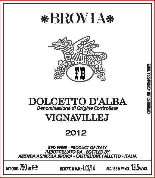 Brovia "Vignavillej" Dolcetto d'Alba