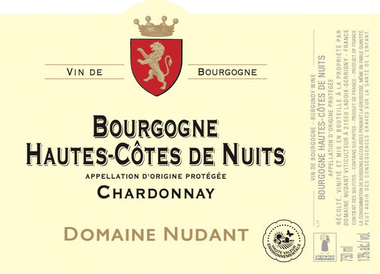 Domaine Nudant Hautes Côtes de Nuits Bourgogne Blanc