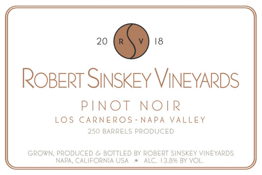 Robert Sinskey Vineyards Pinot Noir