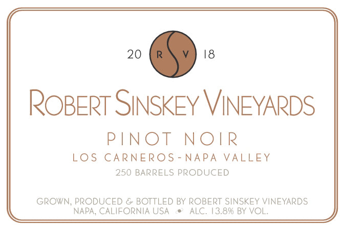 Robert Sinskey Vineyards Pinot Noir (Los Carneros - Napa Valley)