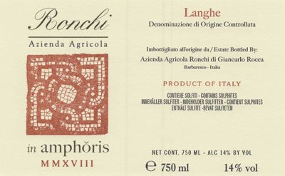 Azienda Agricola Ronchi Langhe DOC “In Amphoris” Bianco