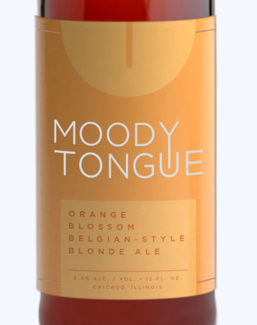 Moody Tongue Orange Blossom Belgian Blonde (12oz 6-pack)