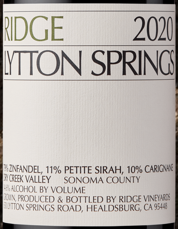 Ridge Vineyards Lytton Springs (375mL)