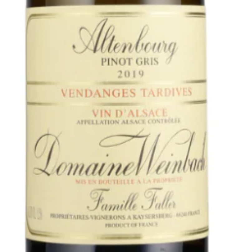 Domaine Weinbach Altenbourg Pinot Gris Vendanges Tardives (2019)