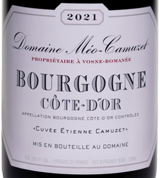 Meo-Camuzet Bourgogne "Cuvee Etienne Camuzet" Rouge