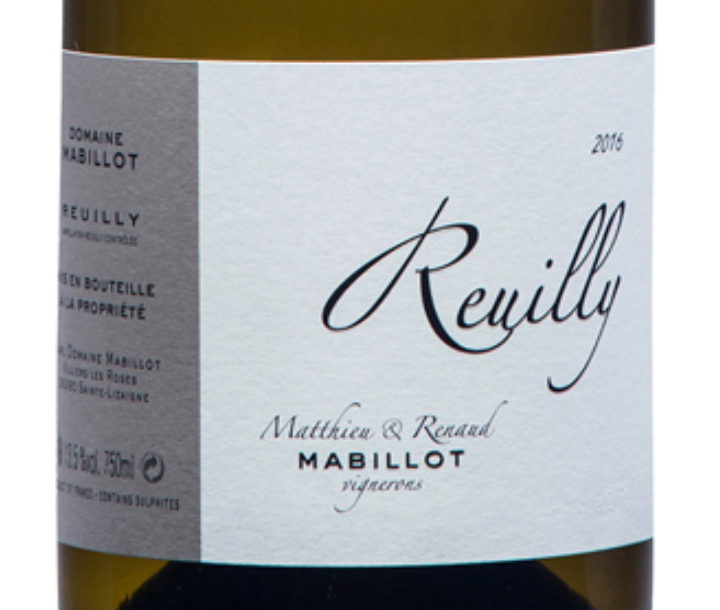 Matthieu & Renaud Mabillot Reuilly Blanc