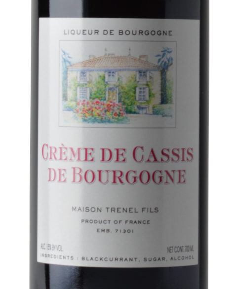 Trénel Crème de Cassis de Bourgogne