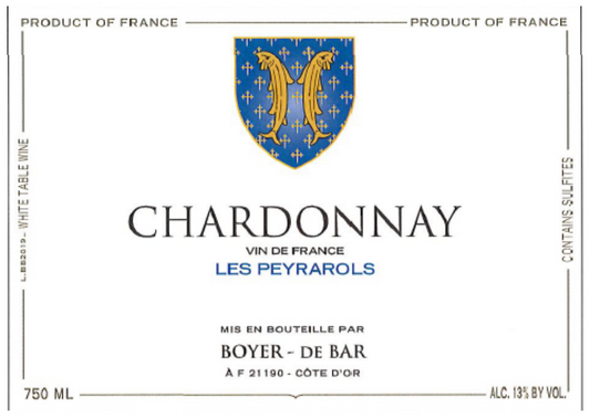 Boyer de Bar "Les Peyrarols" Chardonnay