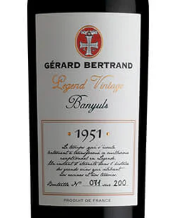 Gérard Bertrand Legend Vintage Banyuls (1951) Wooden Box