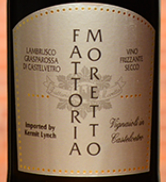 Fattoria Moretto Lambrusco Grasparossa di Castelvetro  Frizzante Secco