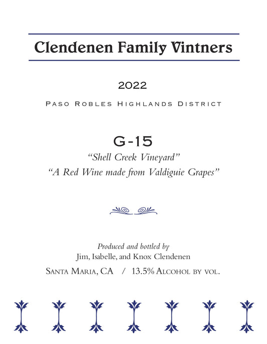 Clendenen Family "G-15"