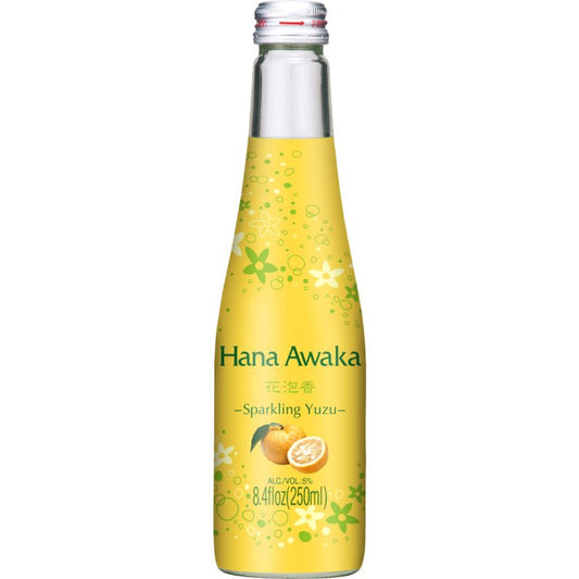 Ozeki Hana Awaka Yuzu Sparkling Sake - 250ml