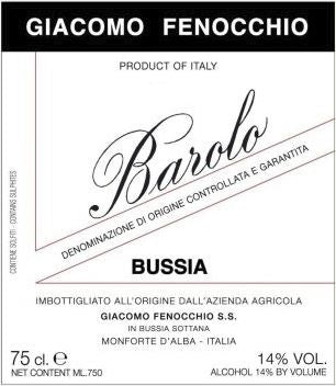 Giacomo Fenocchio Barolo Bussia