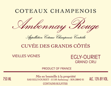 Egly-Ouriet Coteaux Champenois Ambonnay Rouge 