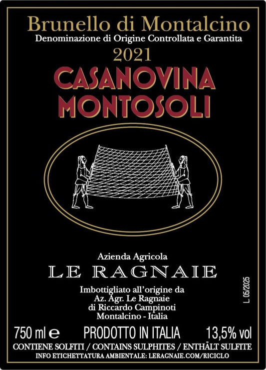 Le Ragnaie "Casanovina Montosoli" Brunello di Montalcino