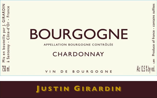 Justin Girardin Bourgogne Blanc (Chardonnay)