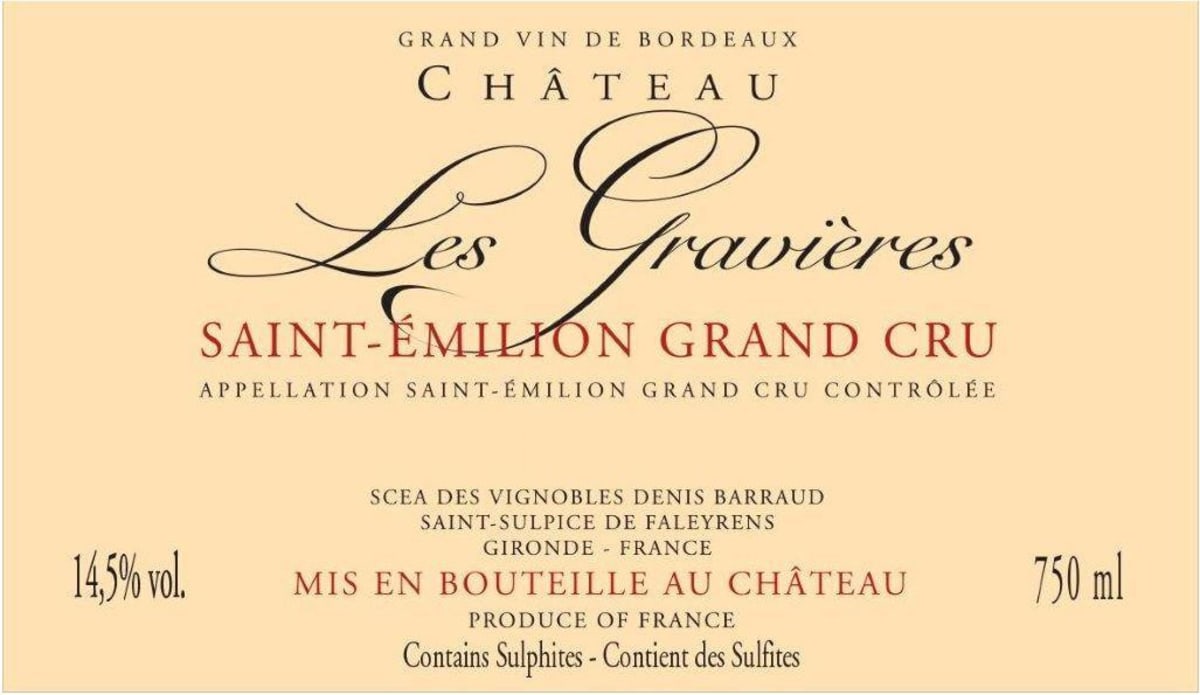 Chateau Les Gravieres Saint-Emilion Grand Cru