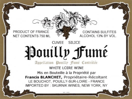 Domaine Francis Blanchet "Cuvée Silice" Pouilly Fumé