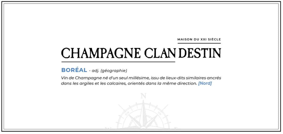 Champagne Clandestin Boreal Brut Nature
