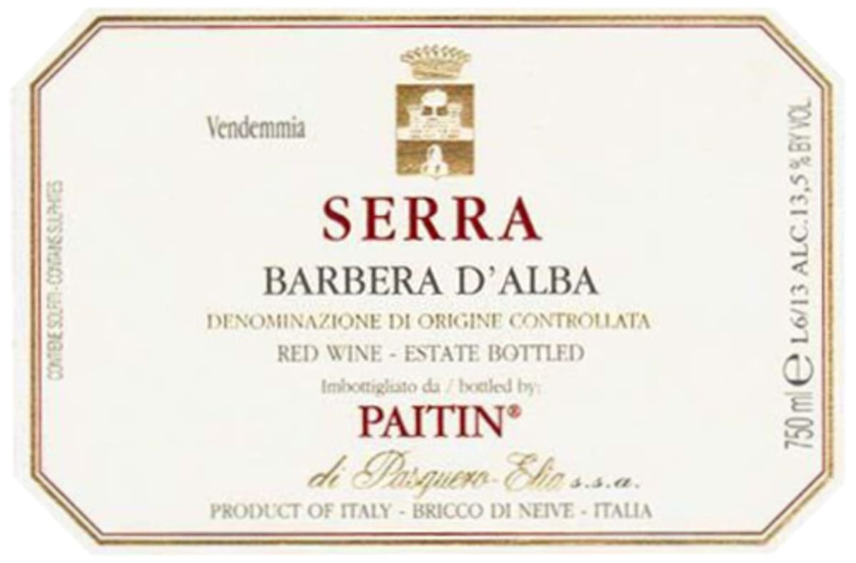 Paitin "Serra" Barbera d'Alba