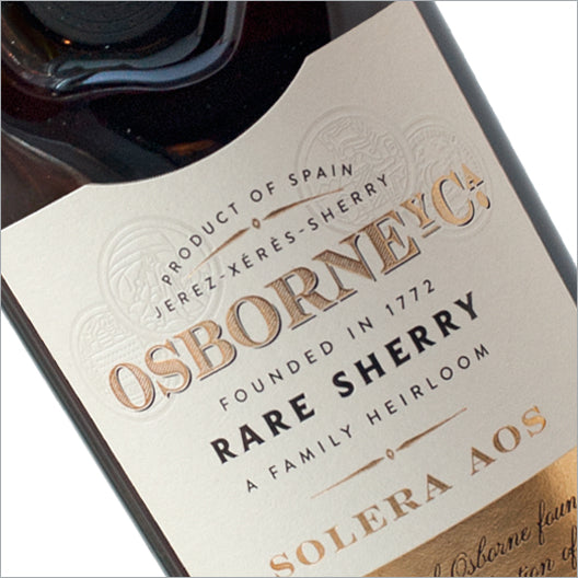 Osborne Amontillado Solera AOS (1903) RARE